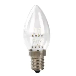1 шт. 0,5 Вт E12 светодиодный светильник в форме свечи DC 220 В 80LM стеклянный теплый белый винтажный светильник с регулируемой яркостью домашний