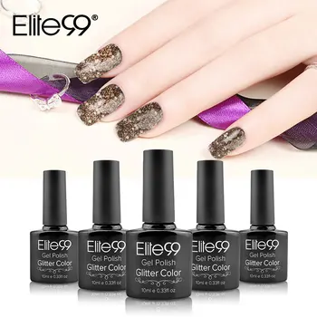 

Elite99 10ml Bling Glitter Nail Gelpolish Long Lasting Glitter UV Gel Nail Art 108 Colors For Chosen Semi-permanent Nail Polish
