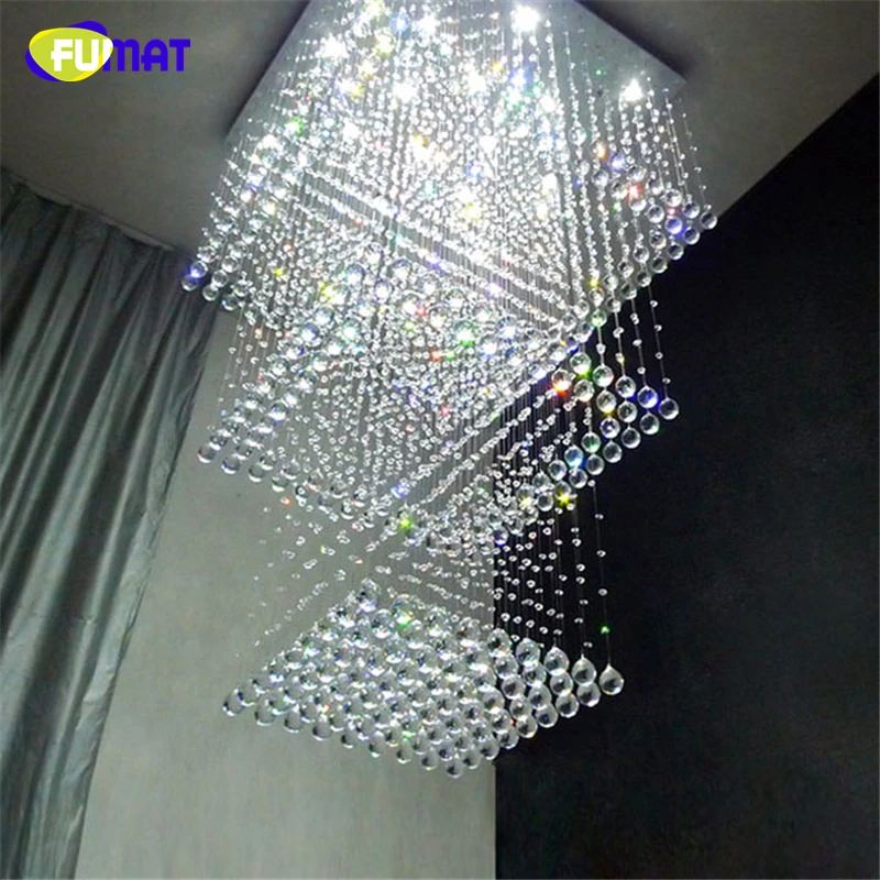 Потолочный светильник FUMAT k9 светодиодный с кристаллами для гостиной|hotel projects|stair