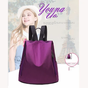 

NEW 2018 Preppy Style Backpacks Women Nylon Shoulder Bags Student Bag Waterproof Backpack Casual Functionals Bag