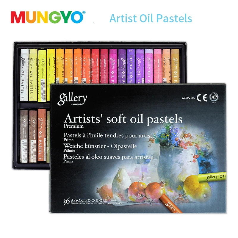 

Mungyo 12/24/36 Colors Professional Soft Oil Pastel Dry High Quality Heavy Color Crayons For Drawing Stationery Art Supplies Wax