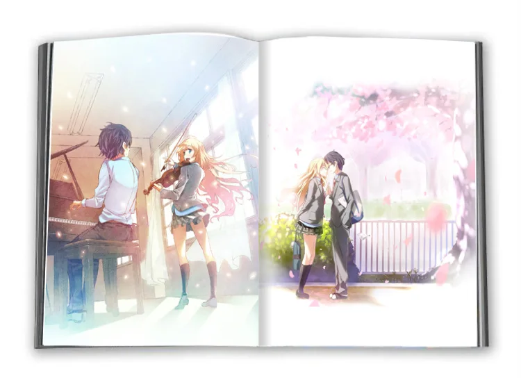 Your Lie in April коллекция красочная художественная книга Ограниченная серия Коллекционное издание фотоальбом картины аниме фотоальбом