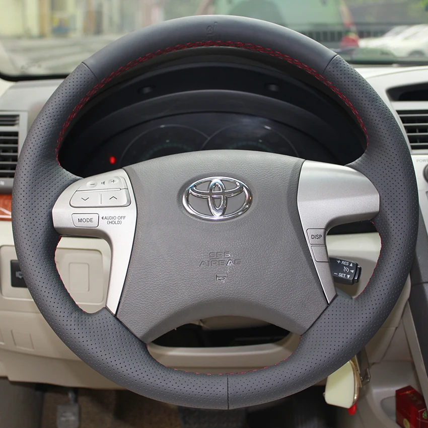 Чехол для Toyota Highlander Camry старой модели Рулевого колеса охватывает Натуральная