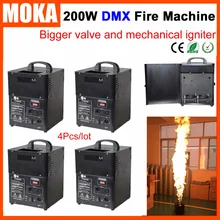 4 шт./лот огонь для проектора машина Professional DJ оборудование для сцена на вечеринках и шоу эффект пожарная машина пламя сценического светильника проектор