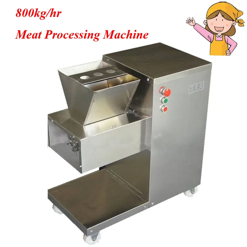 

110/220/380v Meat Slicer Food Processors, Meat Cutter, 800kg/hr Meat Processing Machine QW