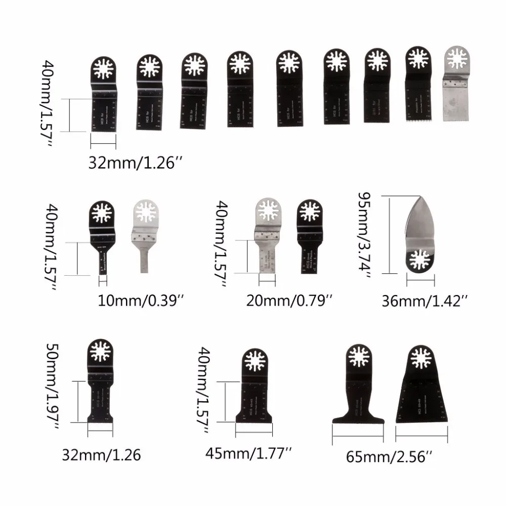 100 шт./компл. колеблющихся мульти инструмент пилы Набор аксессуаров для FEIN BOSCH MAKITA