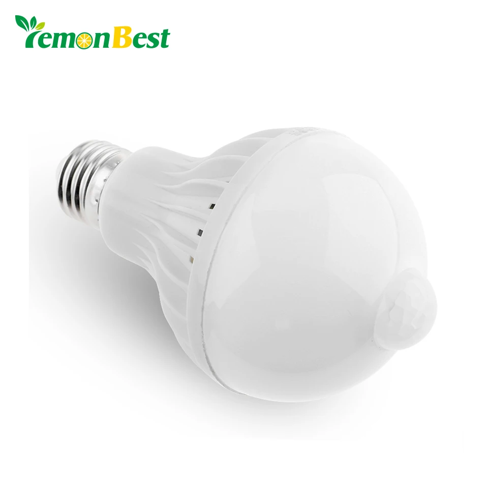 LemonBest LED E27 лампа движения Сенсор 5 Вт 7 9 110 В ПИР Инфракрасный обнаружения 220