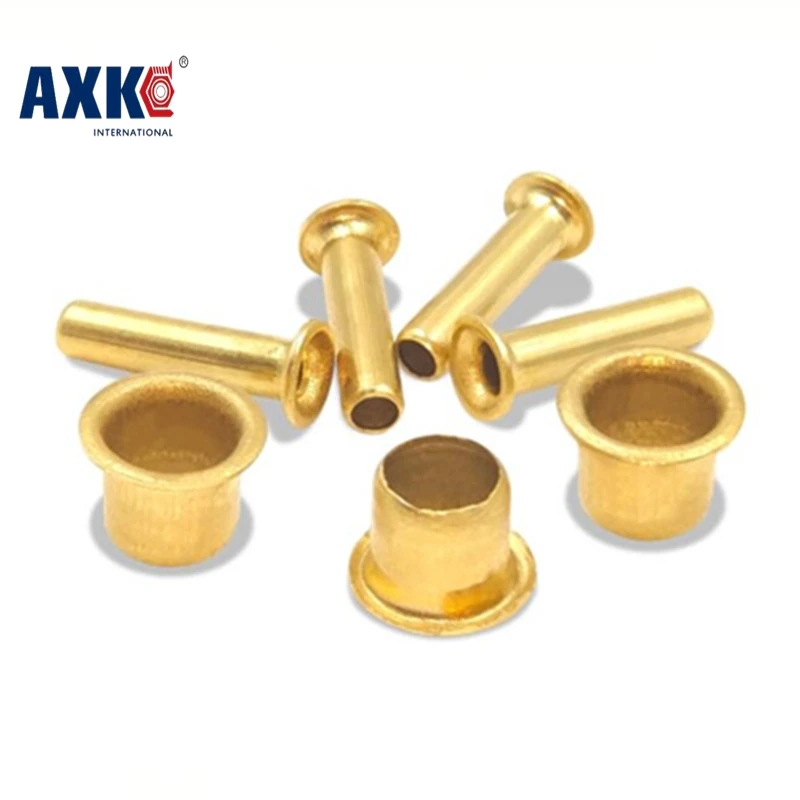 

100Pcs M2*3/4/5/6/8/10 GB876 Tubular Rivets Double-sided Circuit Board PCB Nails Copper Hollow Rivet Nuts AXK036