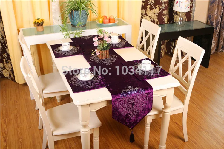 Модная Высококачественная Роскошная плотная бархатная ткань для горячего бурения чайный обеденный стол с флагом для дома, гостиной, ресторана