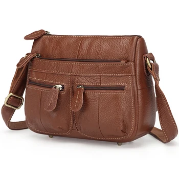 

Leather Crossbody bag Shoulder bag First Layer Cow Leather Girls Hand Bag