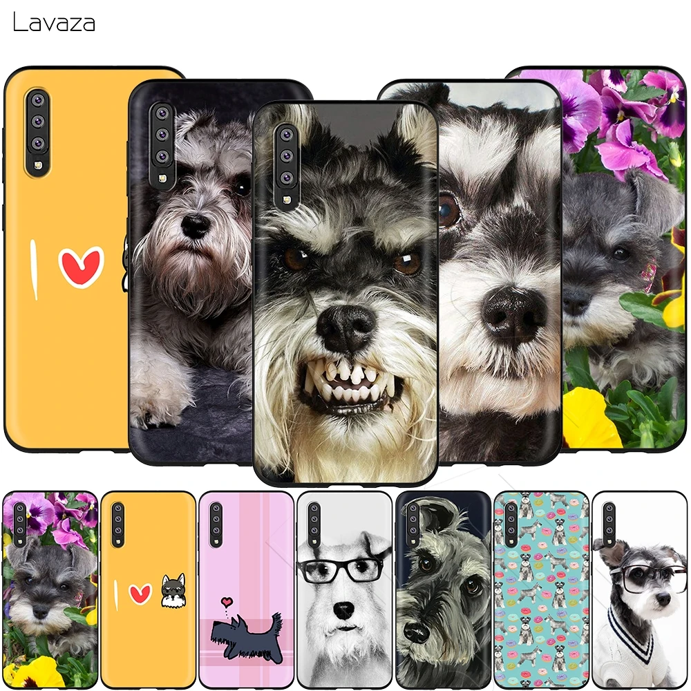 Lavaza милые собаки Шнауцер чехол для Samsung Галактики S6 S7 край J6 S8 S9 S10 плюс A3 A5 A6 A7 A8 A9