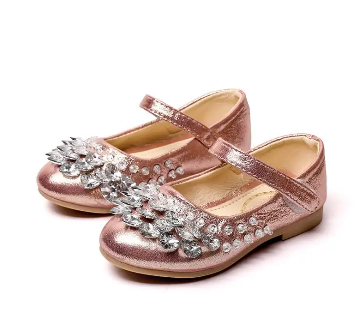 الأطفال عارضة الأحذية فتاة الموضة الماس تصميم الأميرة أحذية الفتيات الرياضة أحذية أطفال المدرسة الطالب سكيت أحذية #23