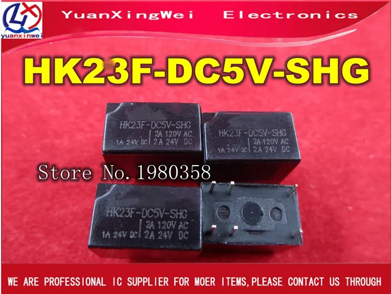 10 PCS Original HK23F-DC5V-SHG HK23F-DC5V HK23F 6-foot communications relay | Электроника