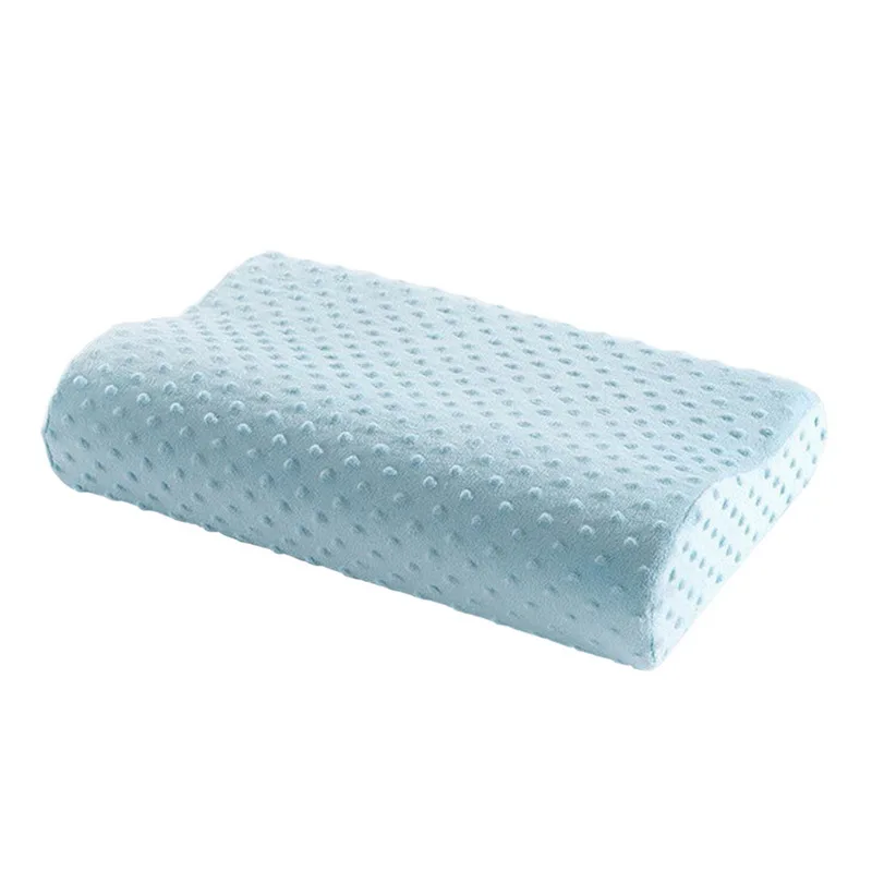 Латексная подушка с эффектом памяти, 3 цвета, ортопедические массажный эффект, подушка для шеи, волокно, медленный отскок, мягкая подушка для шейного отдела, забота о здоровье - Цвет: 2