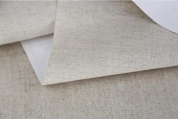 328g linen blend quality painting canvas roll for stretched canvas with fine texture 28/38/48/58cm wide