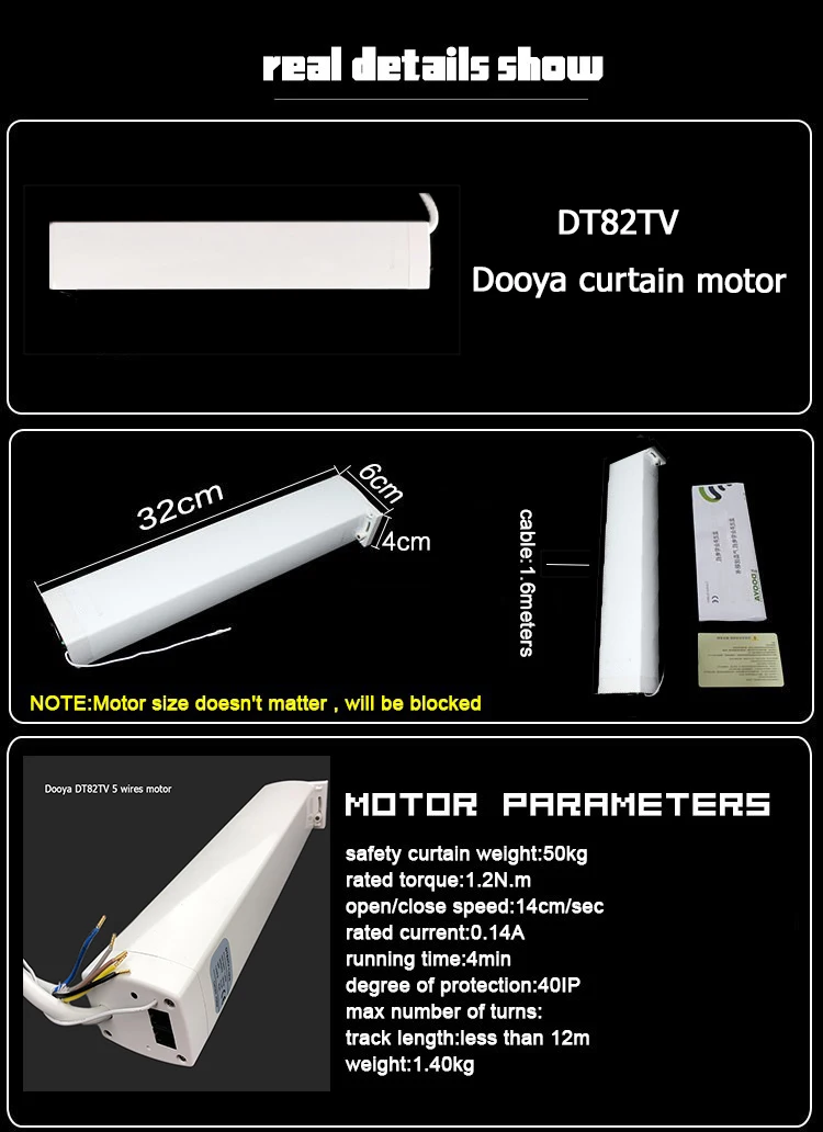 110 V-240 V 5 Провода безшумный моторизованный карниз для штор, система автоматического управления "умный дом используется моторизованный занавес мотор DT82TV работать нормально переключатель