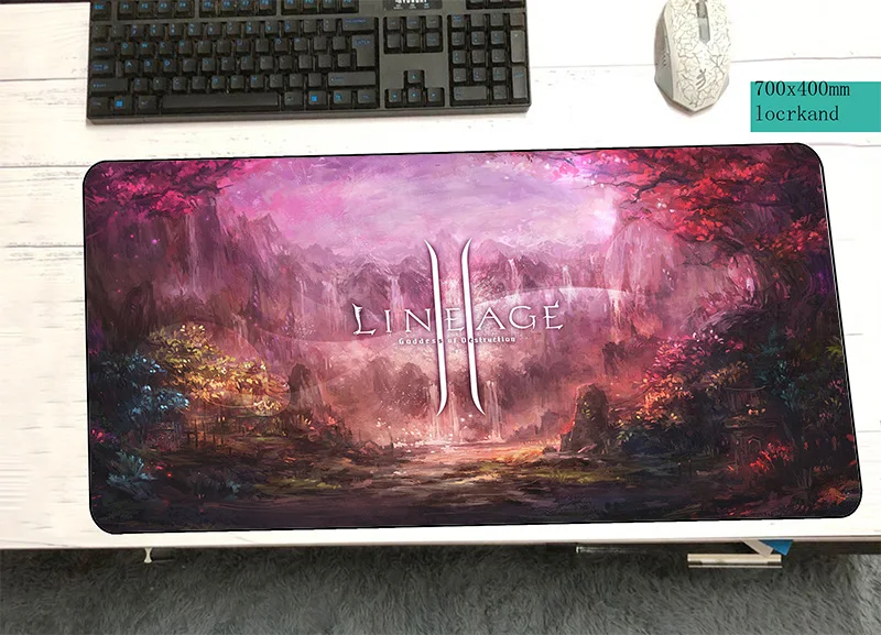 

lineage 2 mouse pad 700x400x2mm mats Cartoon Computer mouse mat gaming accessories Gorgeous mousepad keyboard games pc gamer