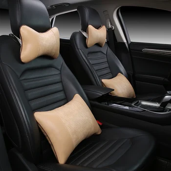 

KKYSYELVA Car Neck Support Lumbar Support for Office Chair Seat Support Lumbar cushion for car