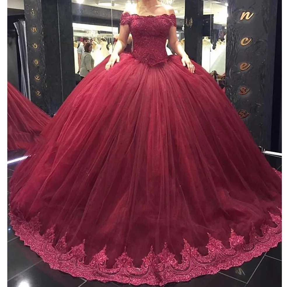Vestidos de novia burdeos Clearance