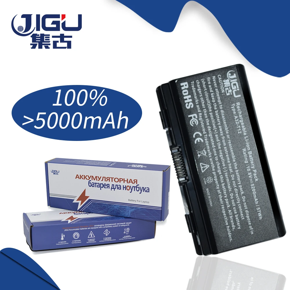 Tanie JIGU 6 komórki X51L X51R X51RL bateria do laptopa asus A32 X51 90 NQK1B1000Y A32 T12 T12Fg T12Ug X51C X51H