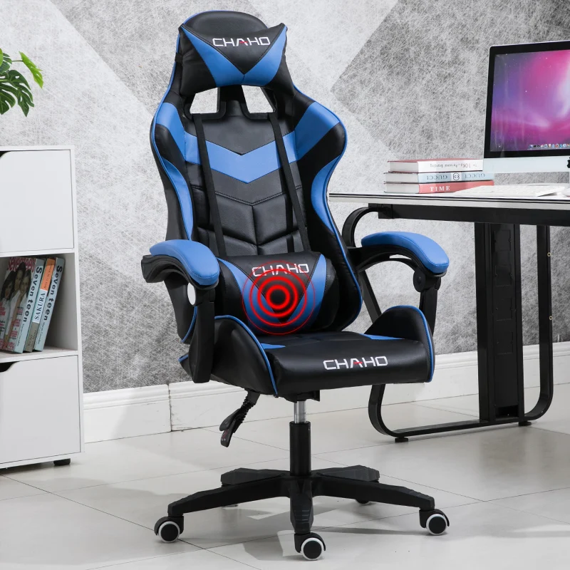 Электрическое компьютерное сиденье для дома, простое подъемное офисное игровое кресло, конкурентное сиденье, игровое кресло, откидное вращающееся сиденье с регулировкой спинки - Цвет: A2