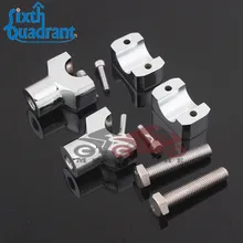 1 пара Универсальный хромированный " короткий руль мотоцикла стояки для Harley Honda Suzuki Kawasaki BMW KTM Ducati и т. д