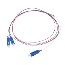 1x2 APC/UPC оптического волоконный разделитель мини Сталь трубки разъем оптоволоконного жгута FBT Класс