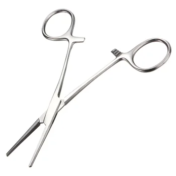 

1pcs Dental Orthodontic Ligature Wire Orthopedic Instrument Stainless Steel Straight Tips Hemostat Forcep Locking Clamps Plier