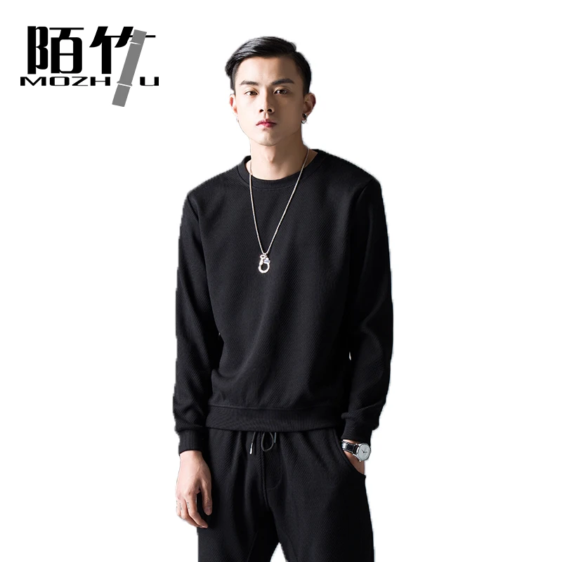 Men Pullover sweatshirt casual Hoodies male Spring Autumn supreme plus sweatshirts Geometric Printed Long Sleeve MOZHU NS840-1 | Мужская
