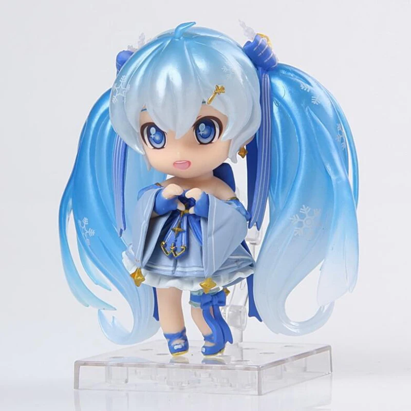 

Action Anime model figure Hatsune Miku Snow miku 10cm model figures toy dolls KA056