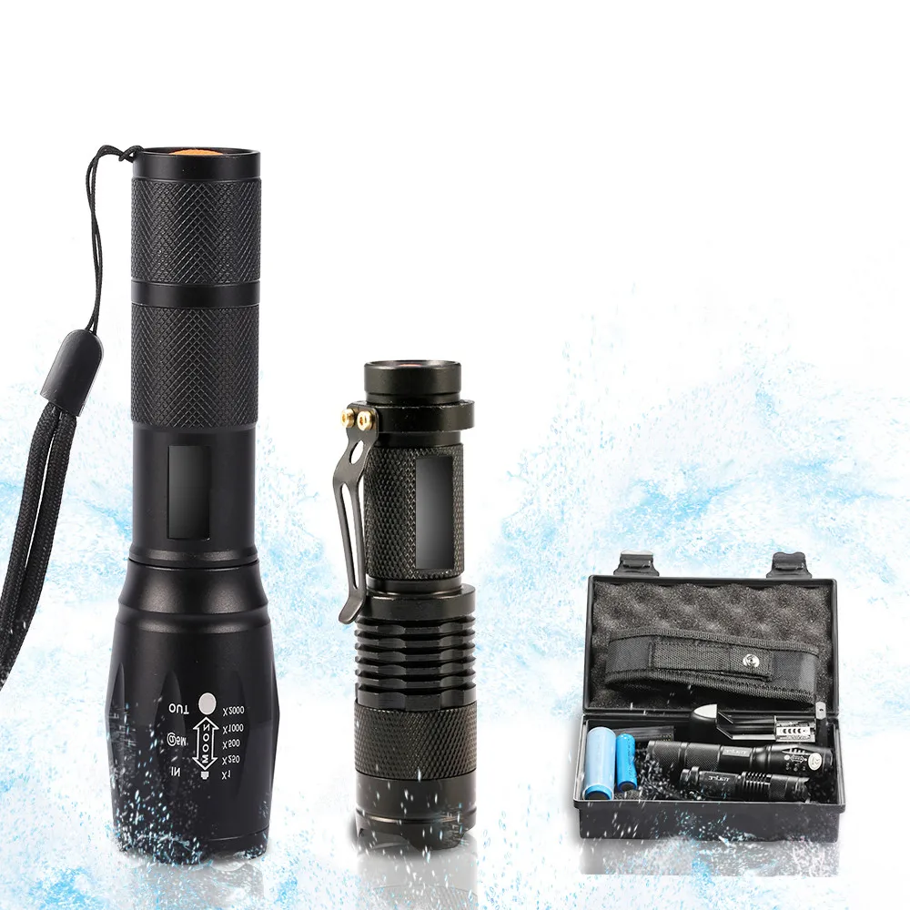 

LED Rechargeable Flashlight Pocketman XML T6 linterna torch 12000 lumens 18650 Battery Outdoor Camping Powerful Led Flashlight