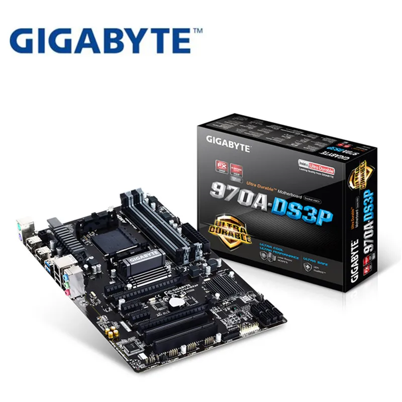 

For Gigabyte GA-970A-DS3P Original NEW Motherboard AMD Socket LGA 1151 DDR3 USB3.0 SATA3.0 VGA+AM3/AM3+