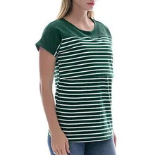 Горячая Распродажа беременных полосатые футболки кенгуру повседневная одежда для беременных летняя мама Рубашка Zwangerschap Ropa Embarazada 2J