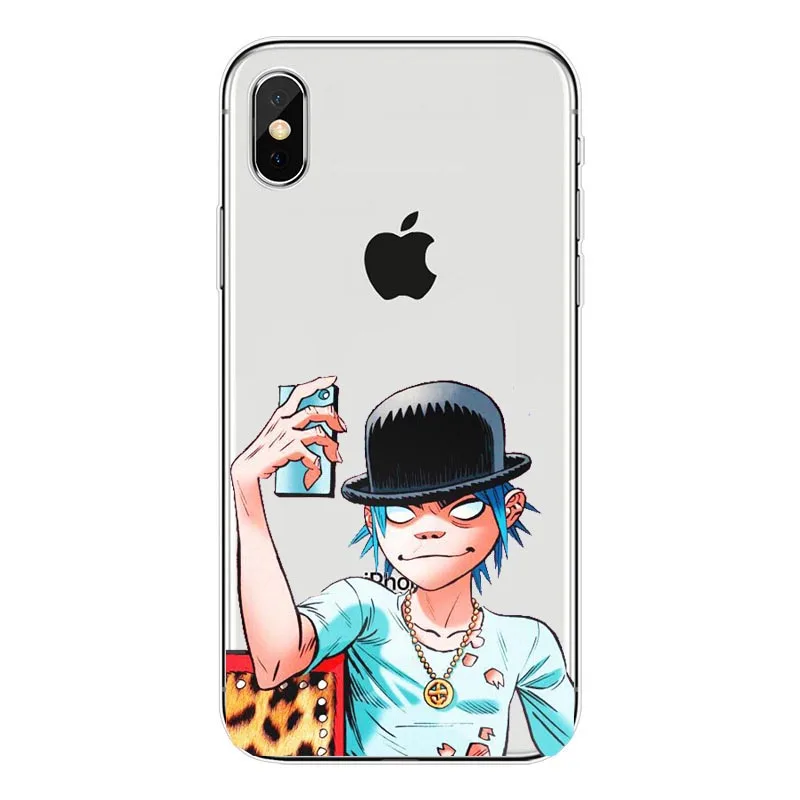 Gorillaz silicone Soft TPU phone case For iPhone5s SE 6 6s plus 7 7plus 8 8plus X XS XR XS Max Cartoon Gorillaz Boat Best Cases - Цвет: TPU