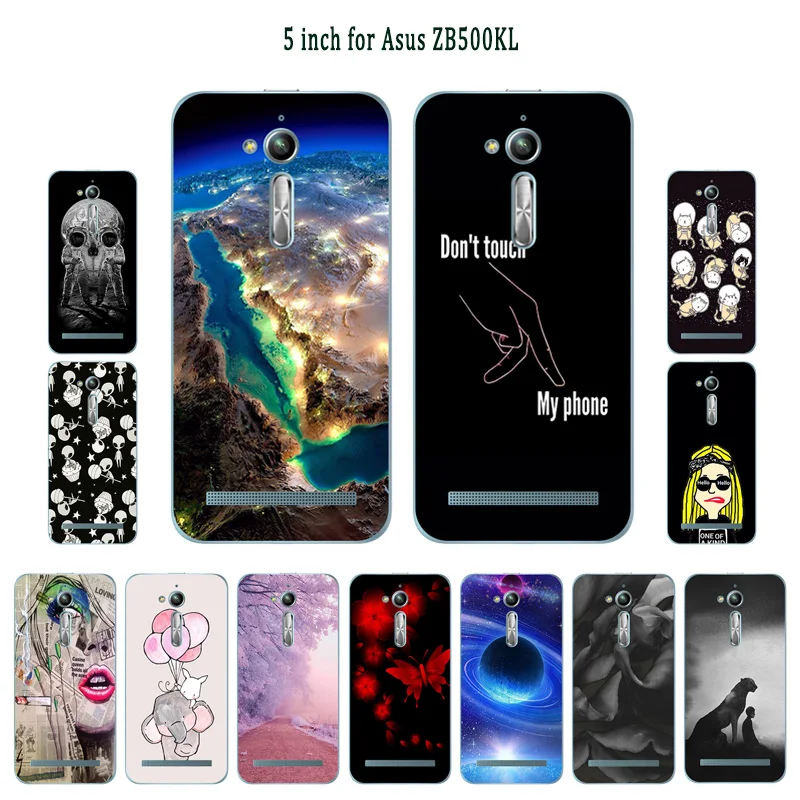 

For Asus Zenfone Go ZB500KL ZB500KG Case Soft for Zenfone Go Silicon Cover Cosmonaut Painted For Zenfone Go ZB500KG 5.0"