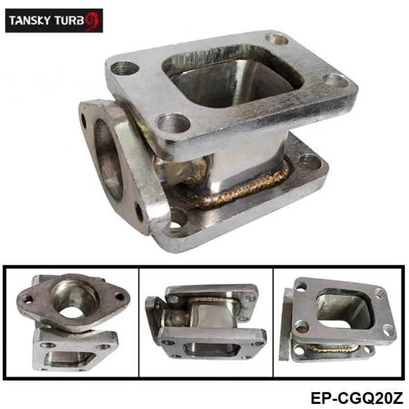 TANSKY -  T3-T3 Stainless steel 304 TURBO MANIFOLD ADAPTER+38MM WASTEGATE FLANGE OUTLET EP-CGQ20Z