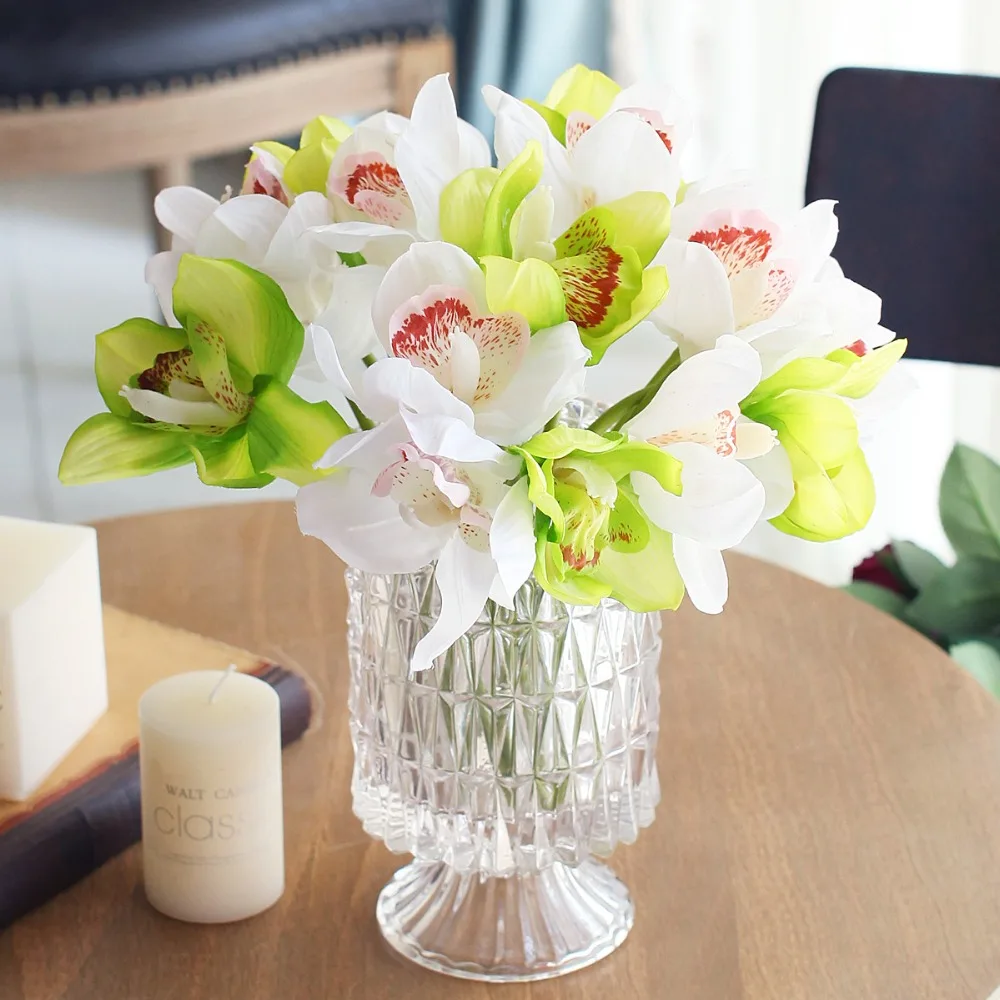 Online kaufen groÃhandel real touch orchideen aus china real touch ... Künstliche blumen deko