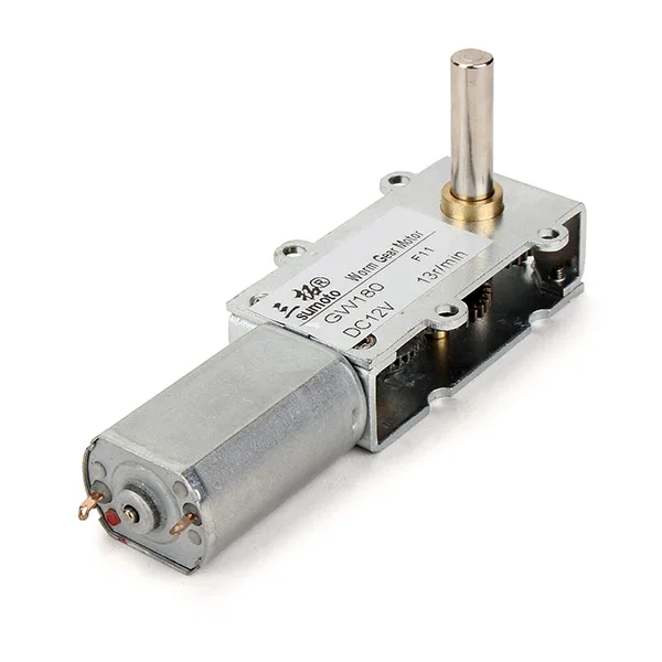 

Wholesale GW180 Low Speed High Torque Turbo Motor DC 12V 13rpm Worm Gear Reducer DC Motor