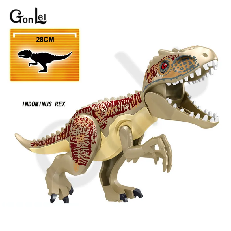 Мир динозавров юрского периода парк 2 динозавров Raptor Защитная зона Набор строительных блоков детские игрушки подарки