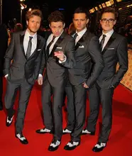FOLOBE Terno Para Casamento New Custom Made Black Fashion 2 Piece Slim Fits Men Suits Tuxedos Men Wedding Groom Formal Suits