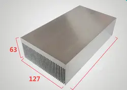 127*63*127 мм/200/300 мм высокой мощности алюминиевый профиль плотные зубы высокой мощности радиатор ширина 100, высокая 63 электронная мощность