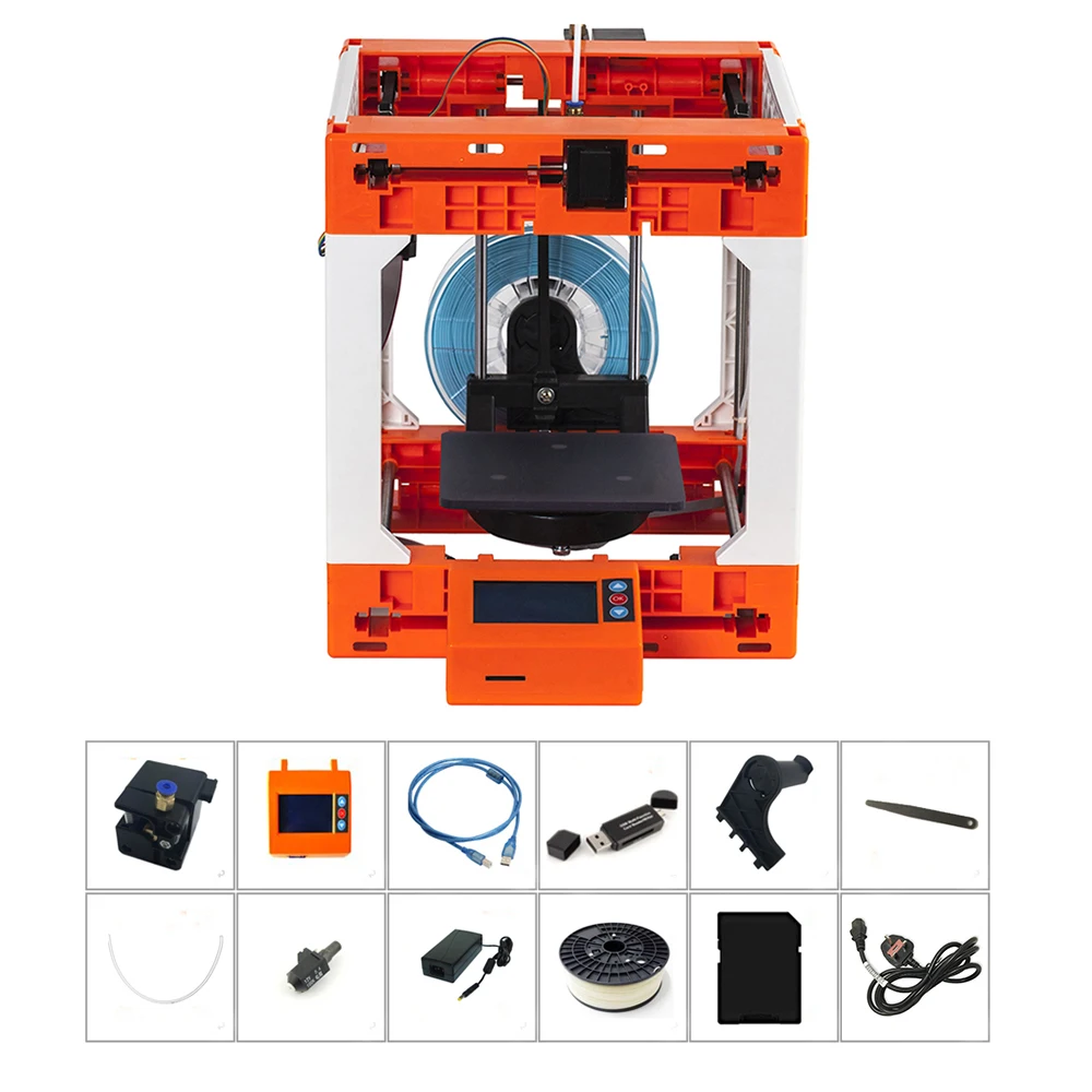 Мини настольный 3D-принтер Weedo F100 с ЖК-дисплеем 12864, самостоятельная сборка, 3d принтер для любителей, студентов, детей
