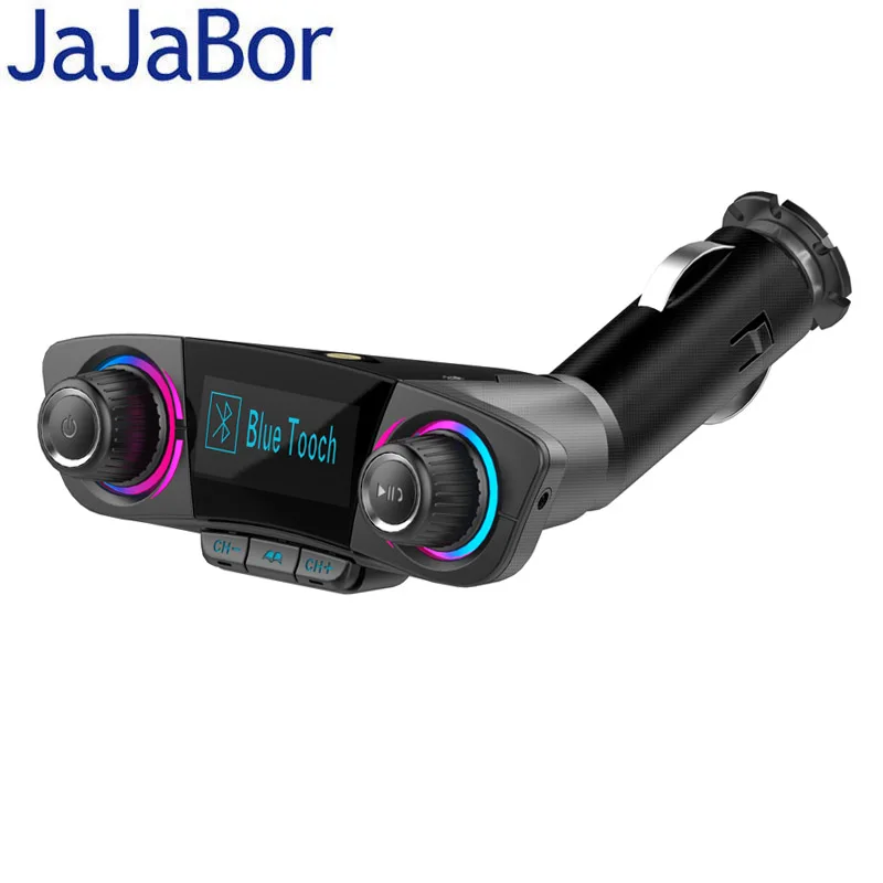Jajabor Bluetooth автомобильный комплект громкой FM передатчик Беспроводной A2DP AUX аудио Автомобильный MP3-плеер Поддержка У диска карты памяти воспроизведения папки