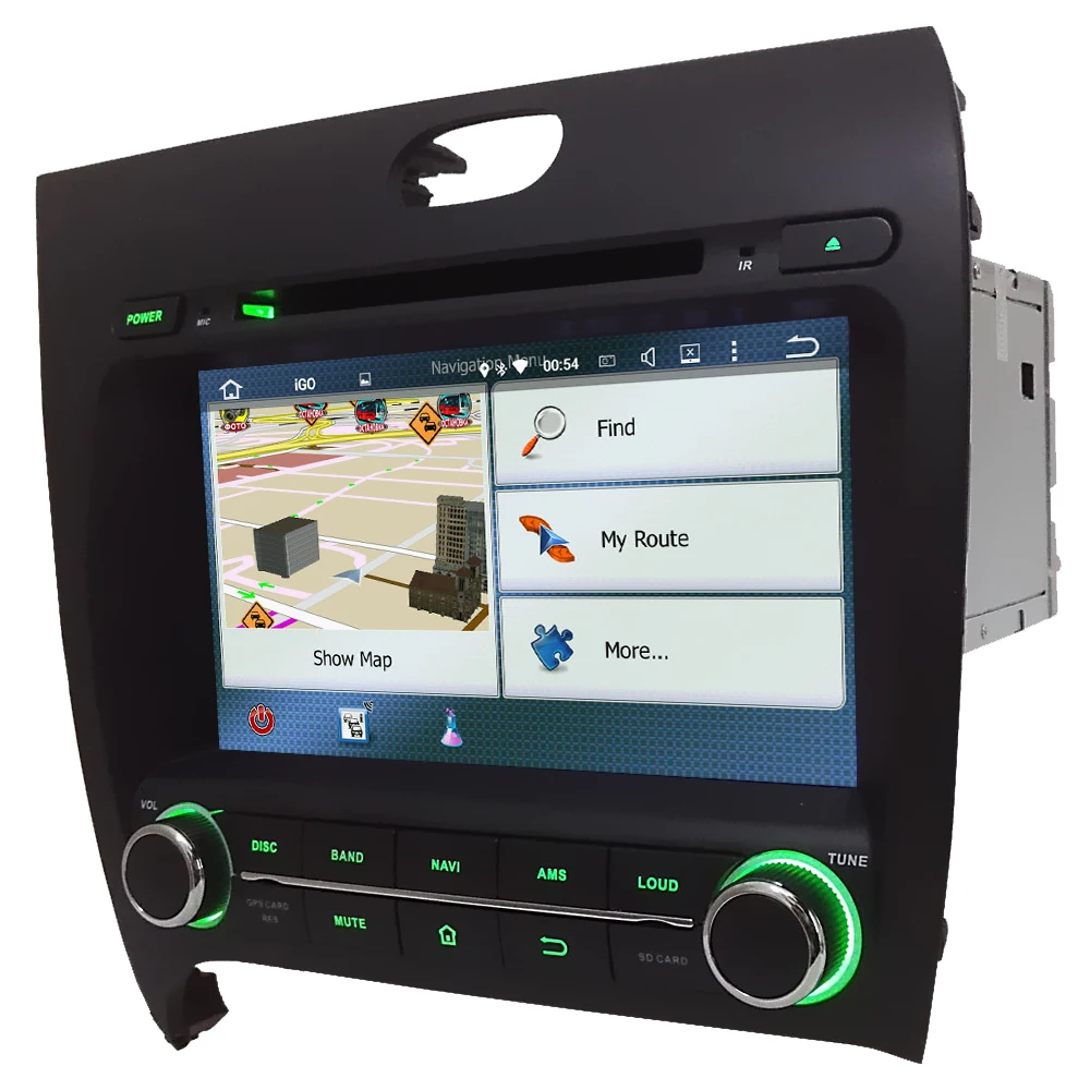 Perfect 8" Octa Core 4G Wifi Android 8.1 4GB RAM 64GB ROM Car DVD Player Radio GPS Glonass Navigation For Kia Cerato K3 Forte 2013-2017 3