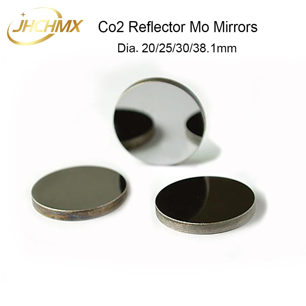 

JHCHMX High Quality 3PCS Mo Mirror Co2 Reflector Mirrors Diameter 20/25mm Thickness 3mm For CO2 Laser Engraving Cutting Machine