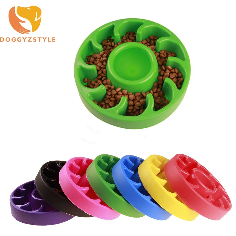 Buy Pet Dog Feeding Bowl Plastic Interactive Slow