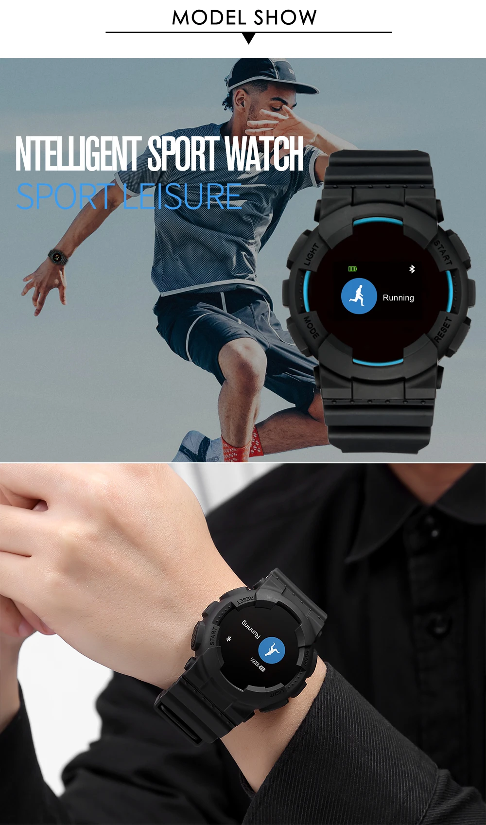 Smart Watch IP68 Waterproof Heart Rate Blood pressure Monitor wireless bluetooth Message Push Smartwatch for IOS Android Phone (13)