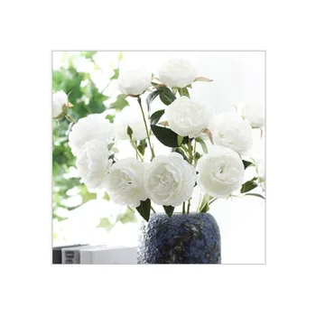 

peony 5 pcs three Flower heads Artificial flowers The simulation flower Wedding decoration festival
