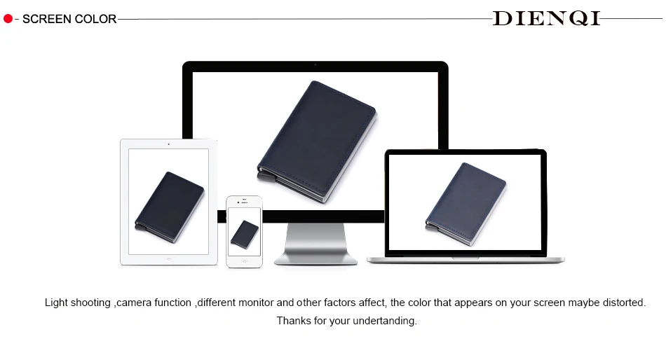 DIENQI, натуральная кожа, Rfid, держатели для кредитных карт, металлический чехол для мужчин и женщин, Бизнес банк, коробка для id-карты, кошелек для кредитных карт, pashouder