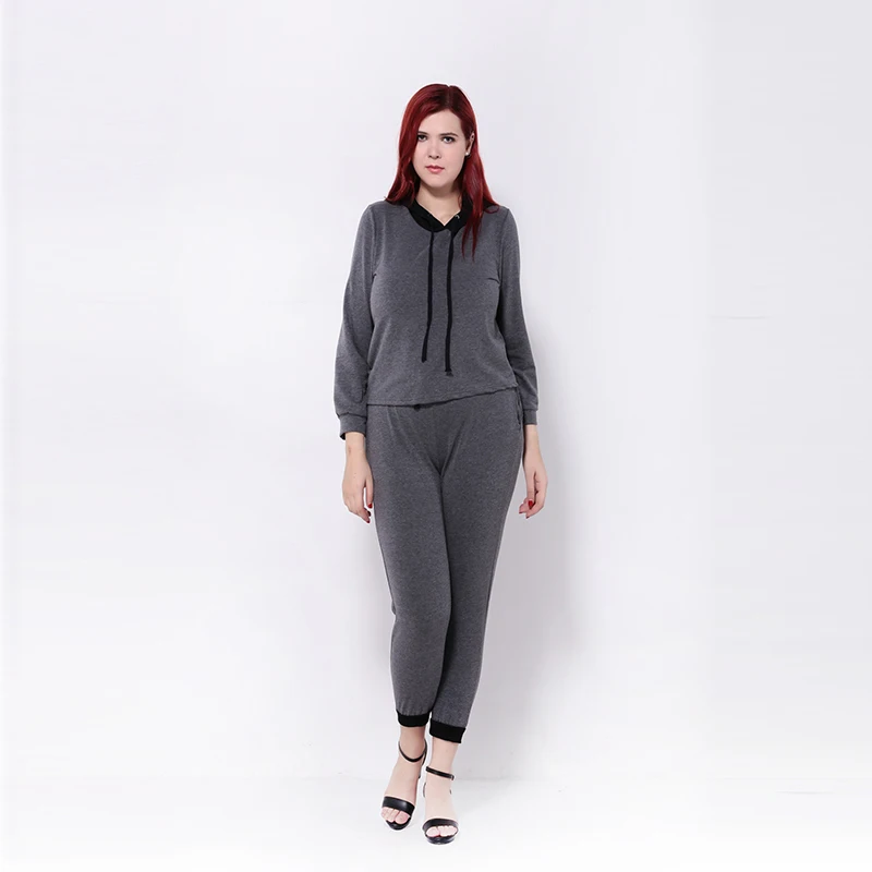 Kissmilk New Fashion Women Plus Size Loose Casual Hoodies Tie Waist Long Sleeve Tracksuit 3XL 4XL 5XL 6XL